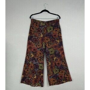 Anthropologie Cartonnier Pants Womens 8 Moody Bouquet Wide Leg Boho Autumn
